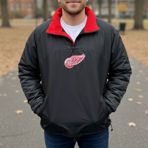 Red Wings Black and Red Pullover reversible Jacket XXL‎